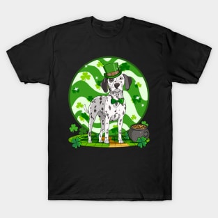 Dalmatian Leprechaun St Patricks Day Irish Dog T-Shirt